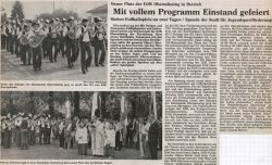 1990 - Sportplatzeinweihung mittlerer Platz